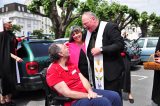2011 Lourdes Pilgrimage - Archbishop Dolan with Malades (219/267)